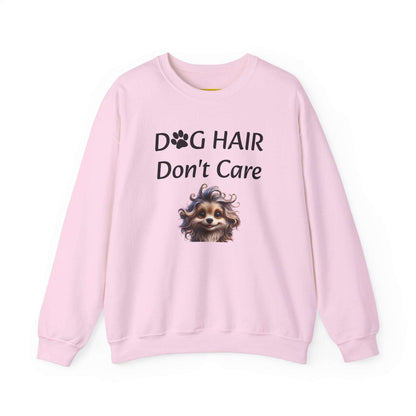 Sweatshirt Crewneck Unisex Heavy Blend Dog Hair Don't Care Style
