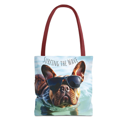 Beach Tote Bag Cool Dog - Trendy Pet Lover Shoulder Design