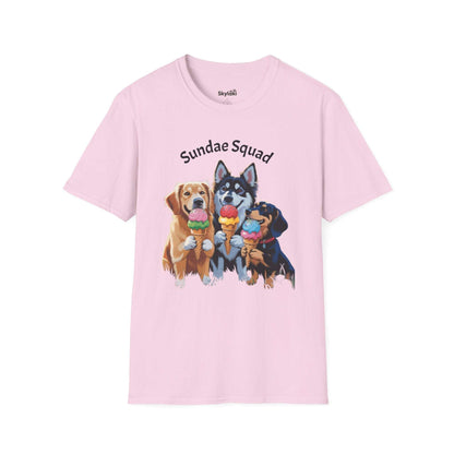  Sundae Squad Dog T-Shirt — Cute Ice Cream Puppies Tee