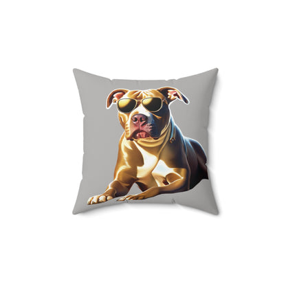 Pit Bull Spun Polyester Square Pillow