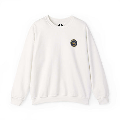 Unisex dog school bus sweatshirt with whimsical dog breeds design