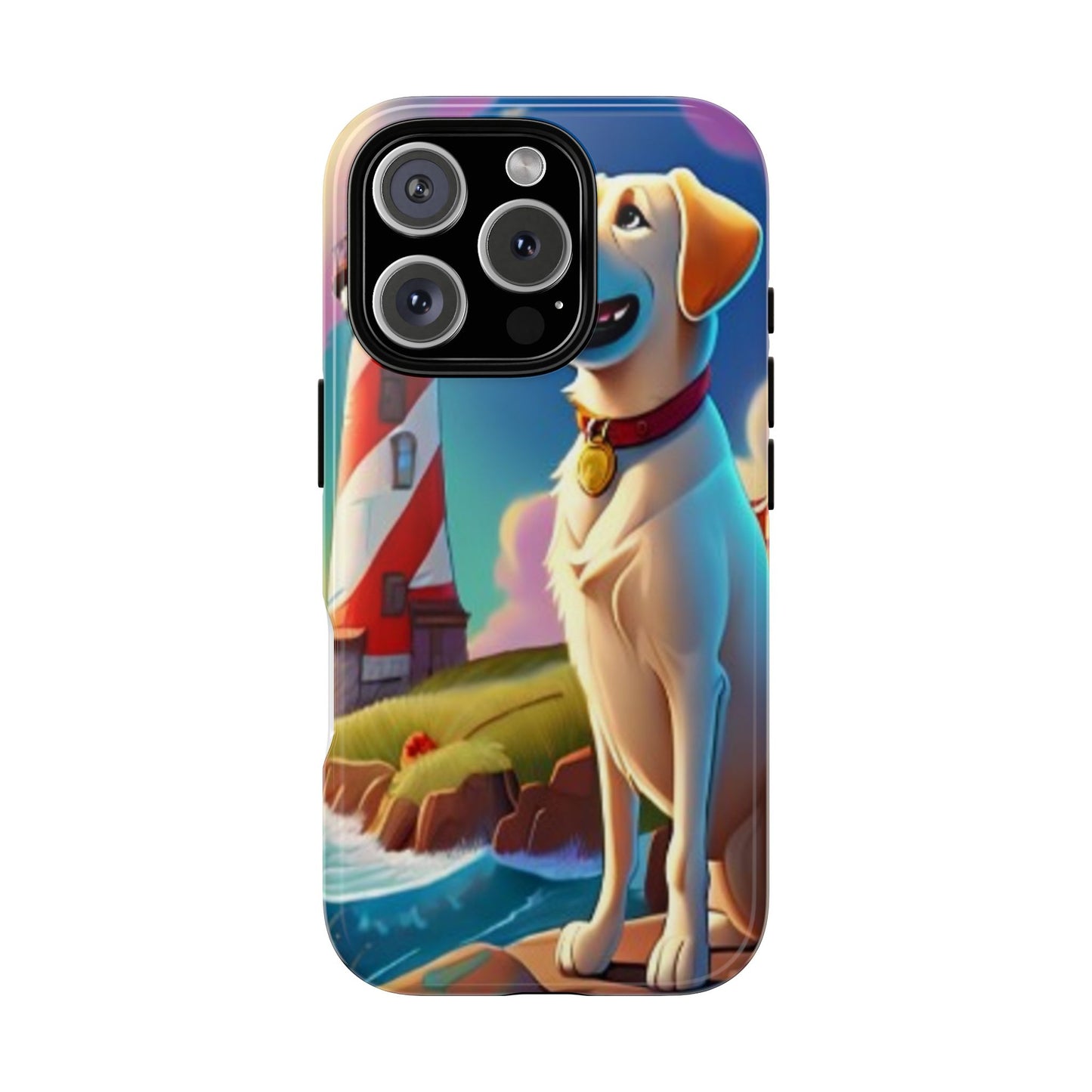 iPhone 16 Lighthouse Dog Tough Cases