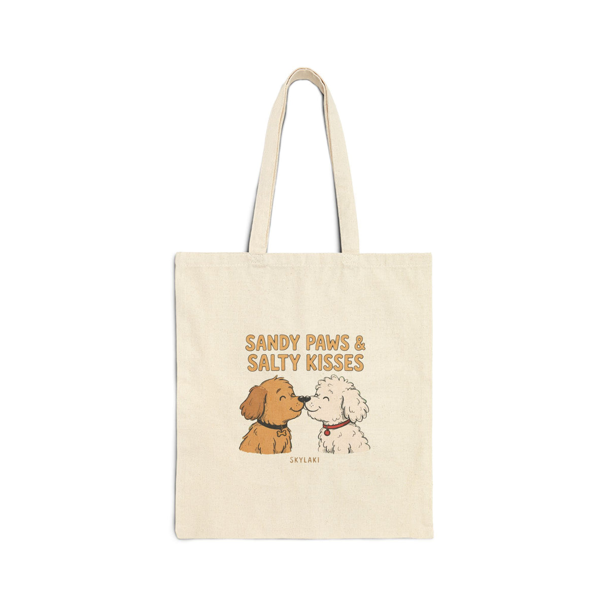 sandy Paws Salty Kisses Tote Bag - tote Bags Designed by Skylaki