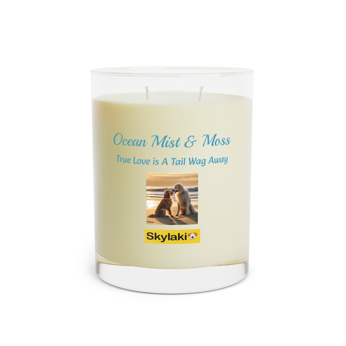 Ocean Mist & Moss Scented Candle - Full Glass, 11oz