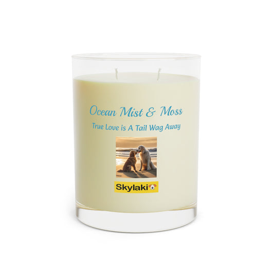 Ocean Mist & Moss Scented Candle - Full Glass, 11oz