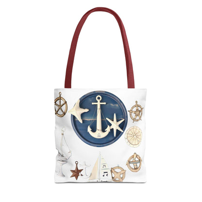 Nautical Tote Bag - Stylish Anchor & Star Motif Tote custom Design