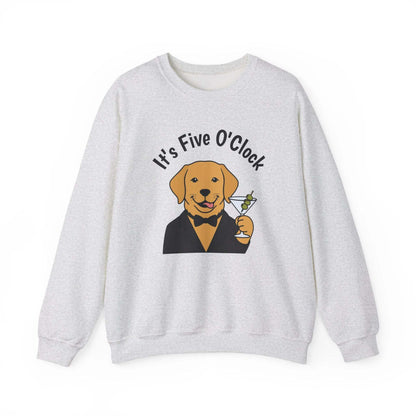 Martini Dog sweatshirt by Skylaki with embroidered chest and wrist details in a cozy crewneck design