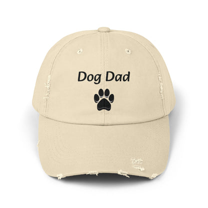 Unisex Distressed Dog Dad Cap