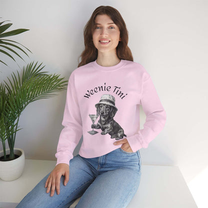 Weenie Tini' Dachshund Cocktail Crewneck
