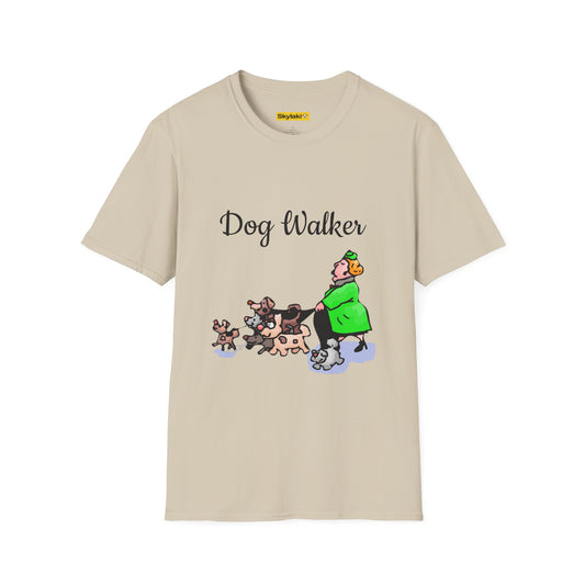 Dog Walker Unisex Softstyle T-Shirt