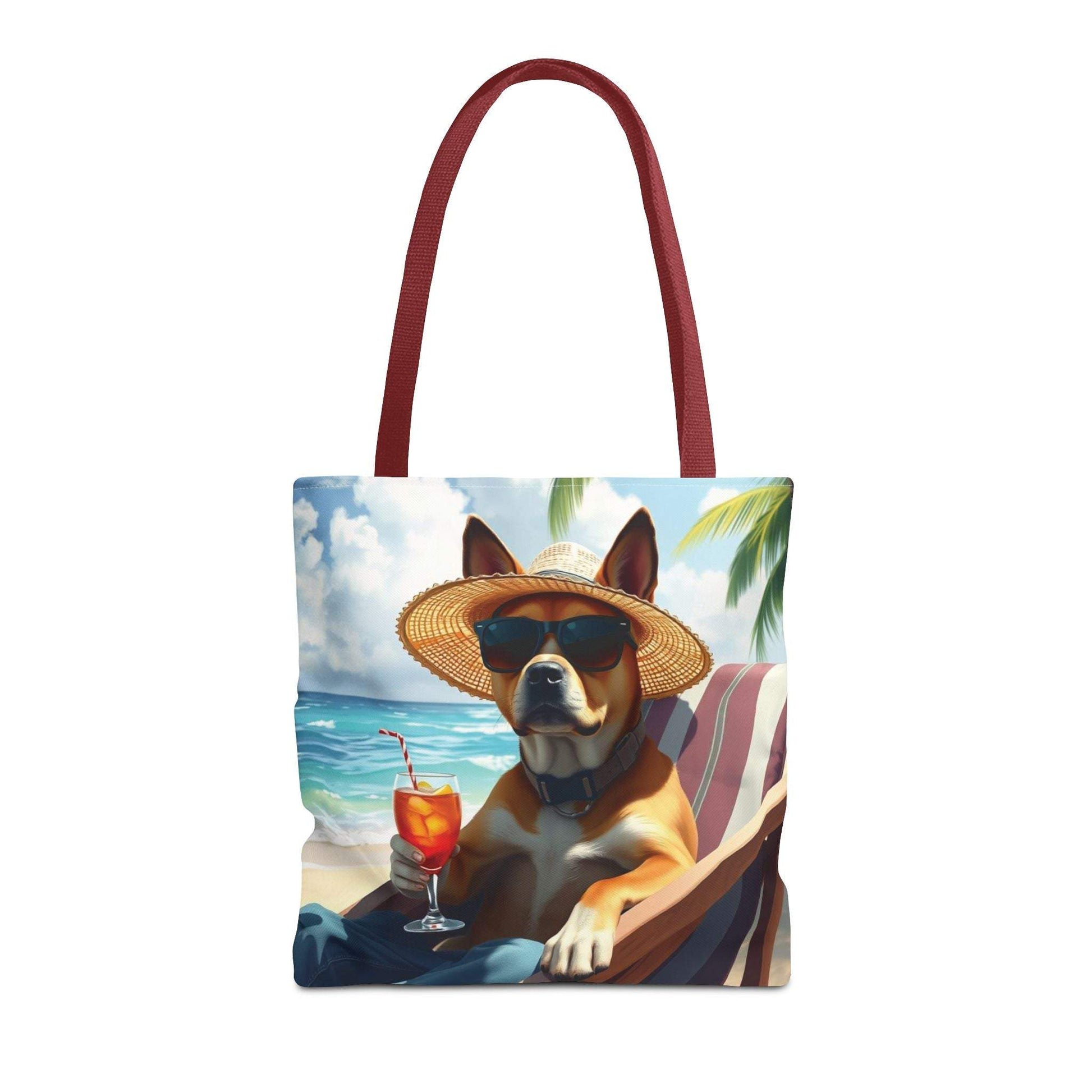 Dog Tote Bag Summer Vibes - Relaxing Beach Style Fun Design