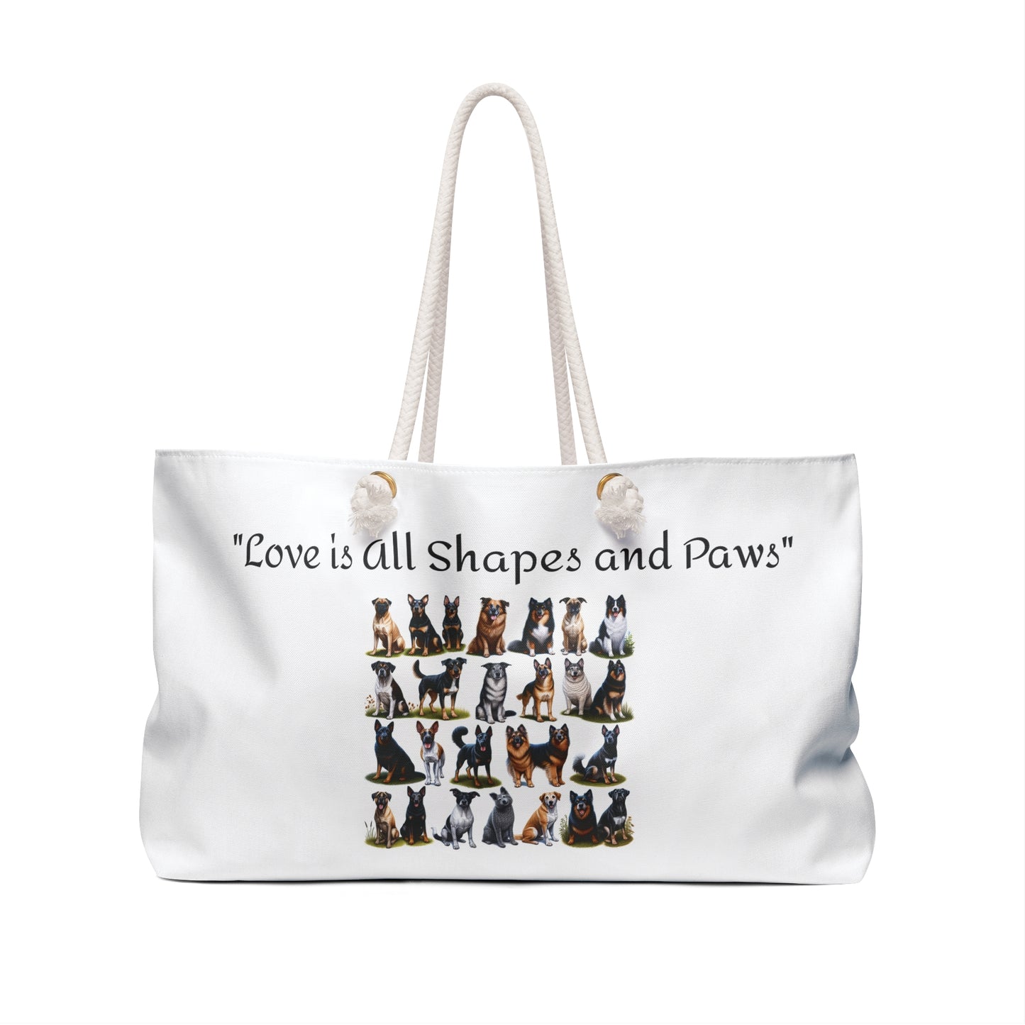 Mixed Breed love Weekender Bag