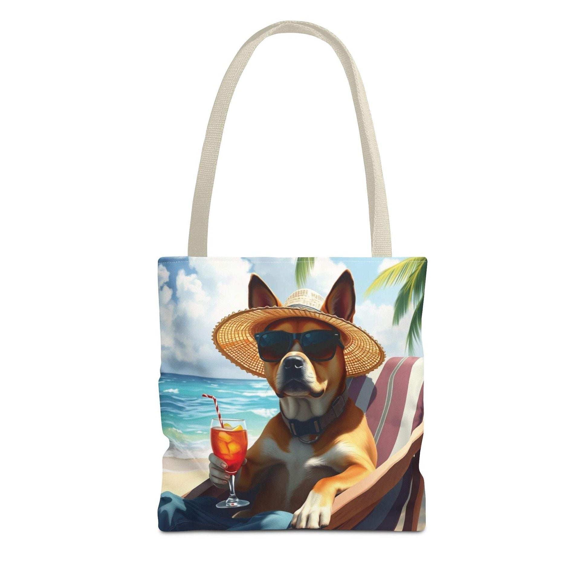Dog Tote Bag Summer Vibes - Relaxing Beach Style Fun Design