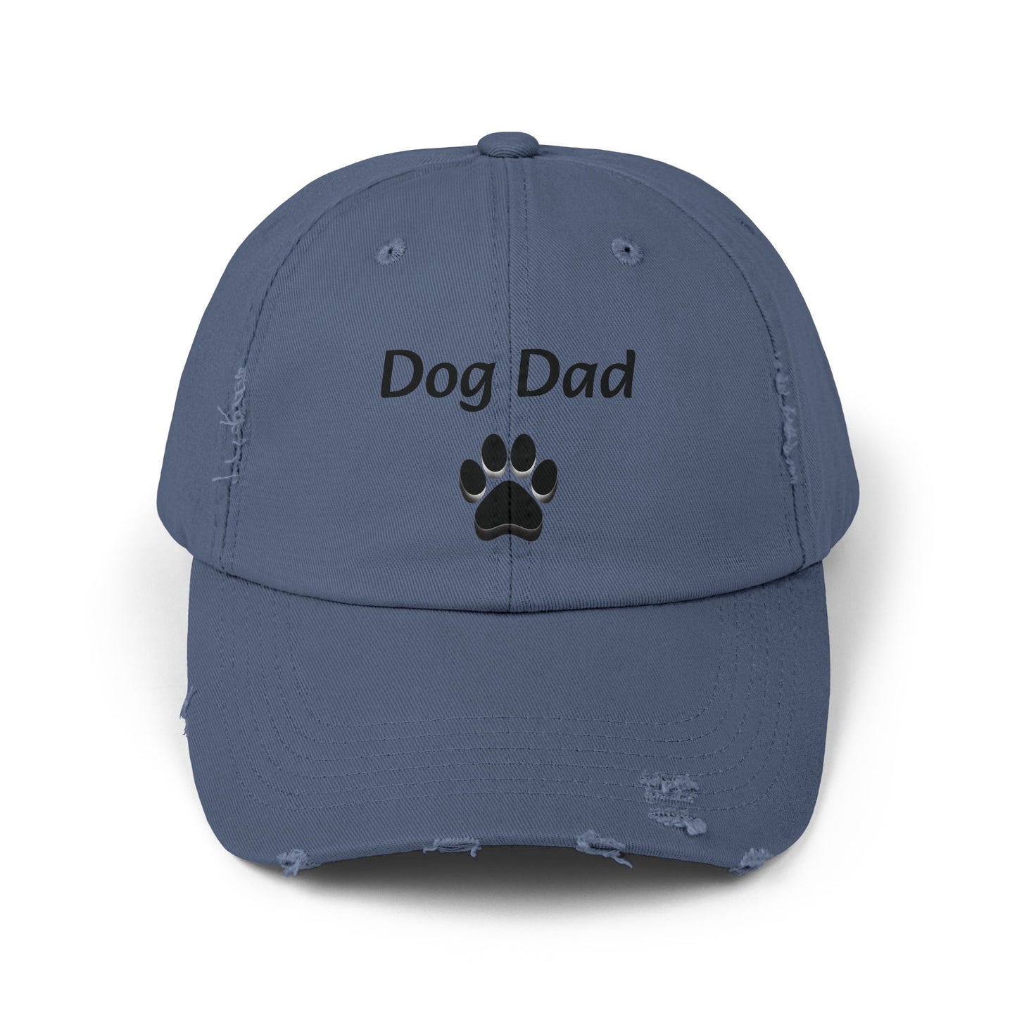 Unisex Distressed Dog Dad Cap