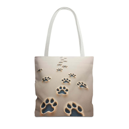 Paw Print Tote Bag with paw design, ideal for pet lovers and dog walks.