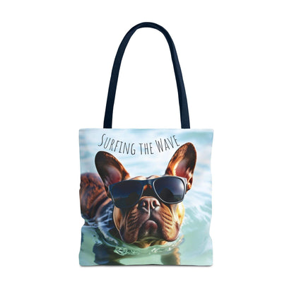 Beach Tote Bag Cool Dog - Trendy Pet Lover Shoulder Design
