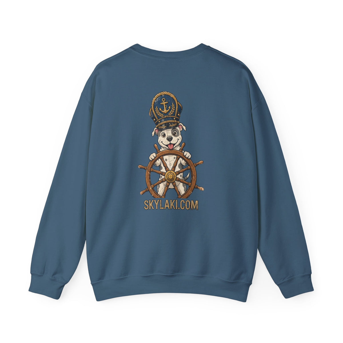 Captain Pitball Sweatshirt Nautical Dog Unisex Skylaki Design