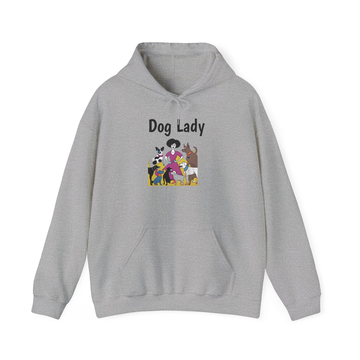 Dog Lady Unisex Heavy Blend™ Hooded Sweatshirt