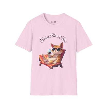 Feline Alone Time Unisex T-Shirt - Cozy Cat Design for Cat Lovers