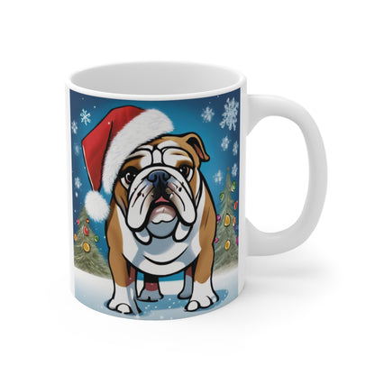 English Christmas Dog Mug 11oz