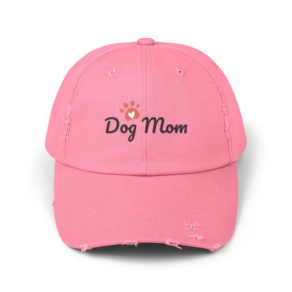 Unisex Distressed Dog Mom Cap