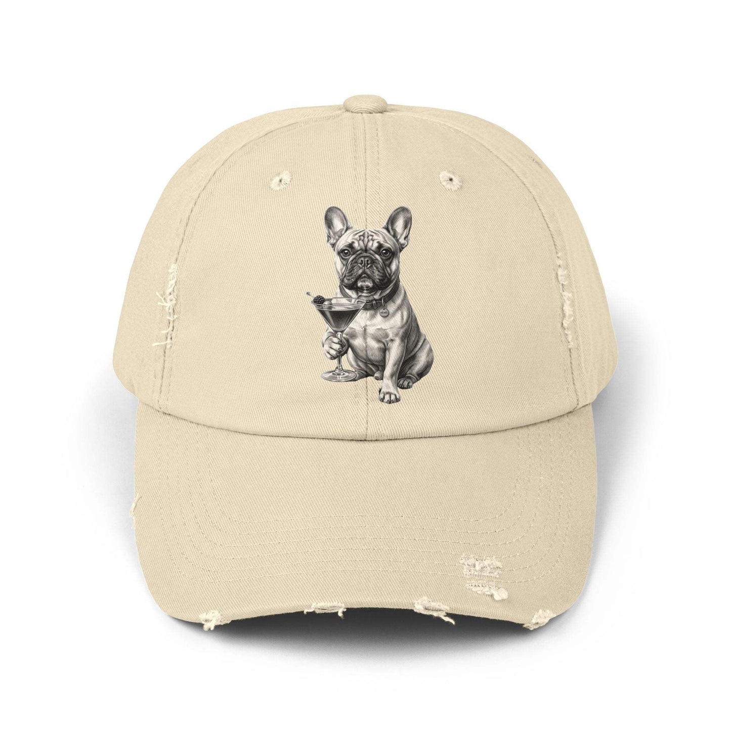 Baseball Cap - Distressed French Bulldog Vintage Dog Lover Hat