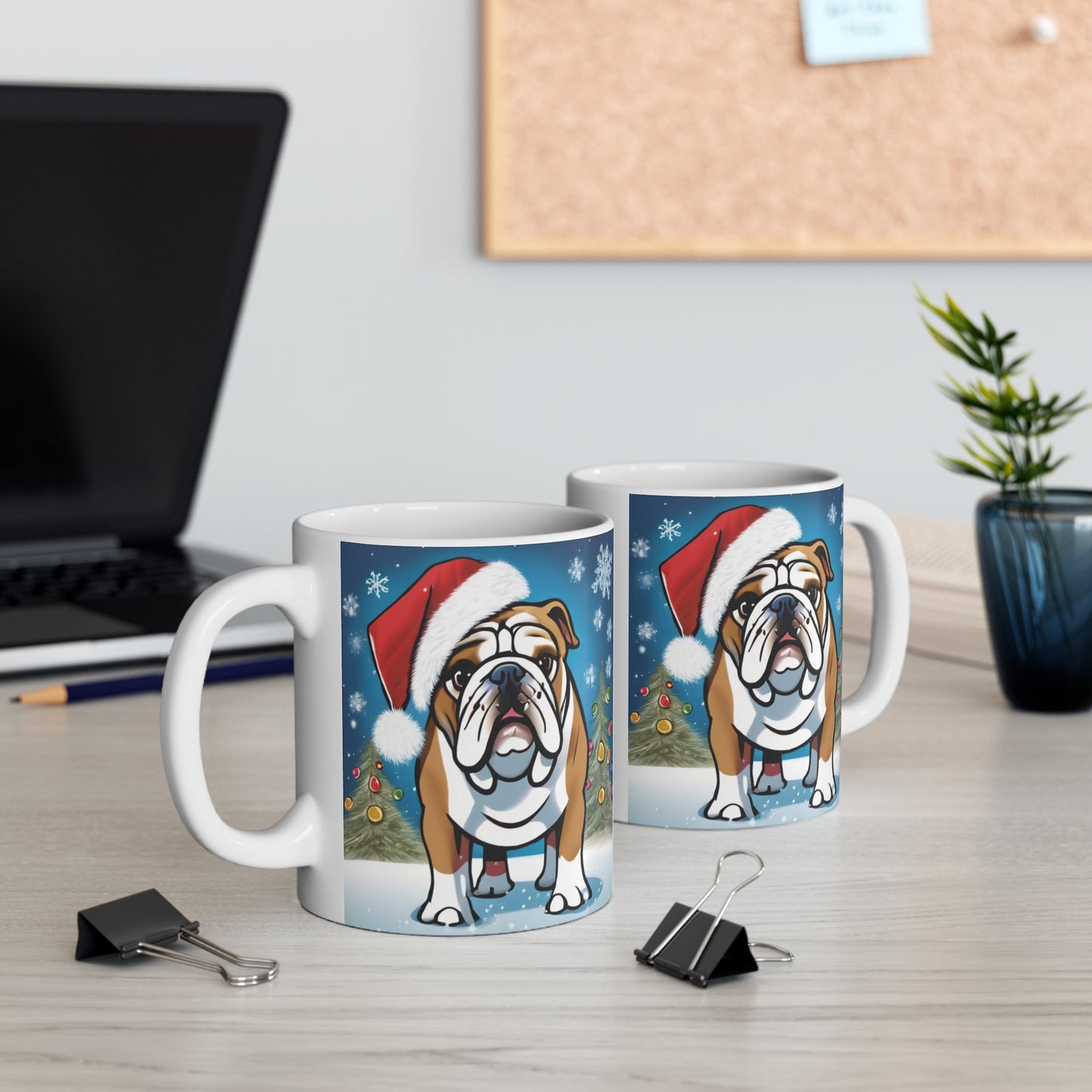 English Christmas Dog Mug 11oz