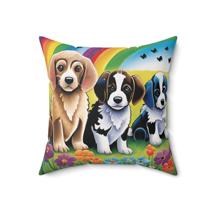 Heavens Angels Spun Polyester Square Pillow