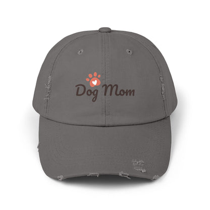 Unisex Distressed Dog Mom Cap