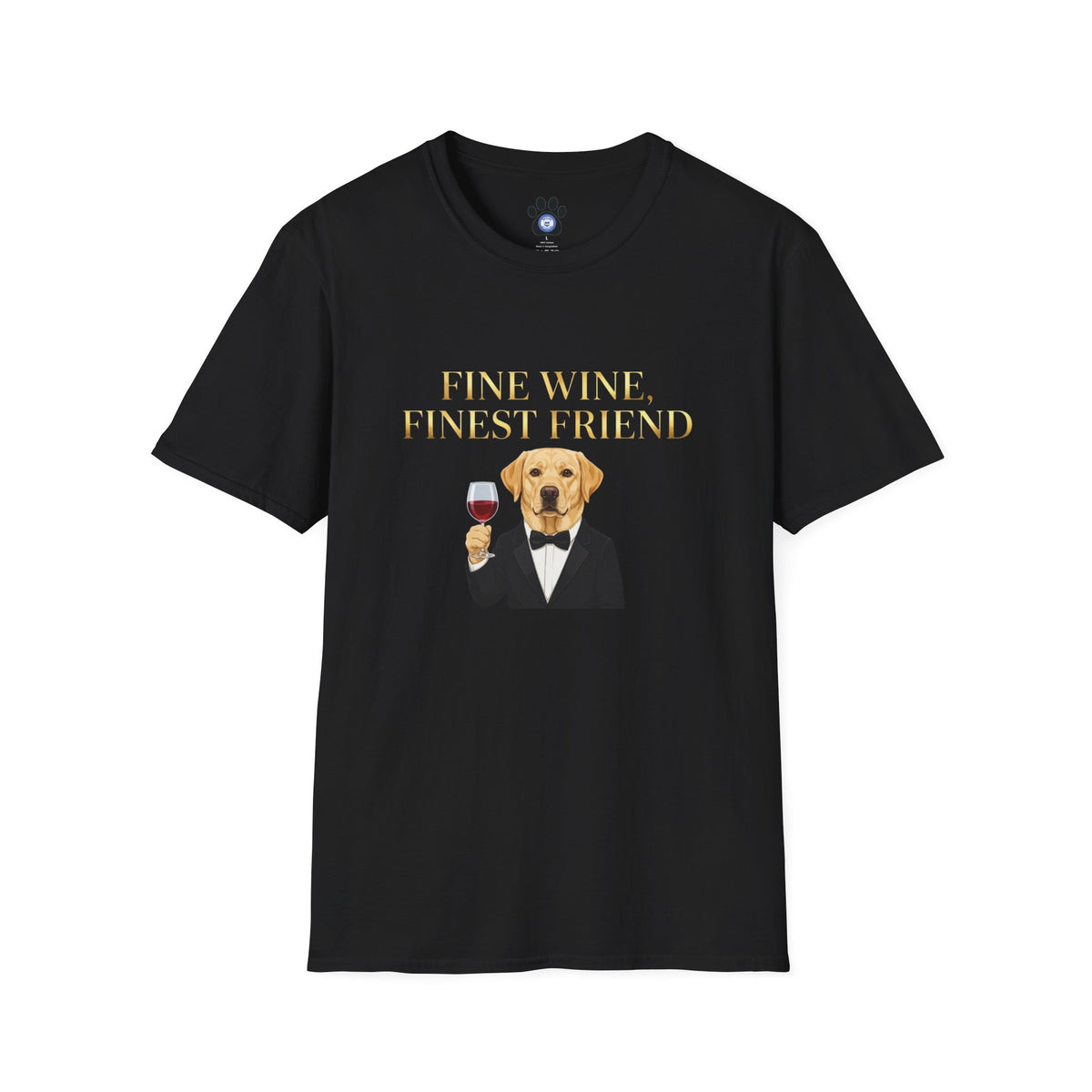 Labrador Wine Tuxedo Shirt Unisex t-shirt by Skylaki
