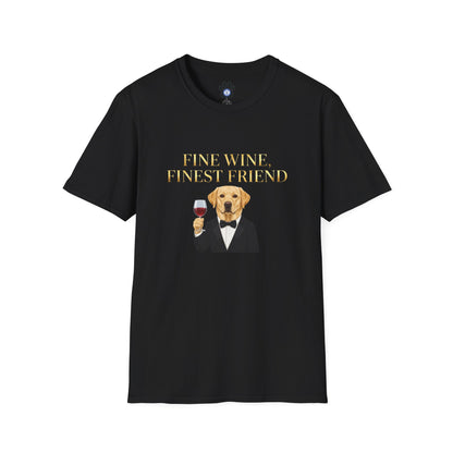 Labrador Wine Tuxedo Shirt Unisex t-shirt by Skylaki