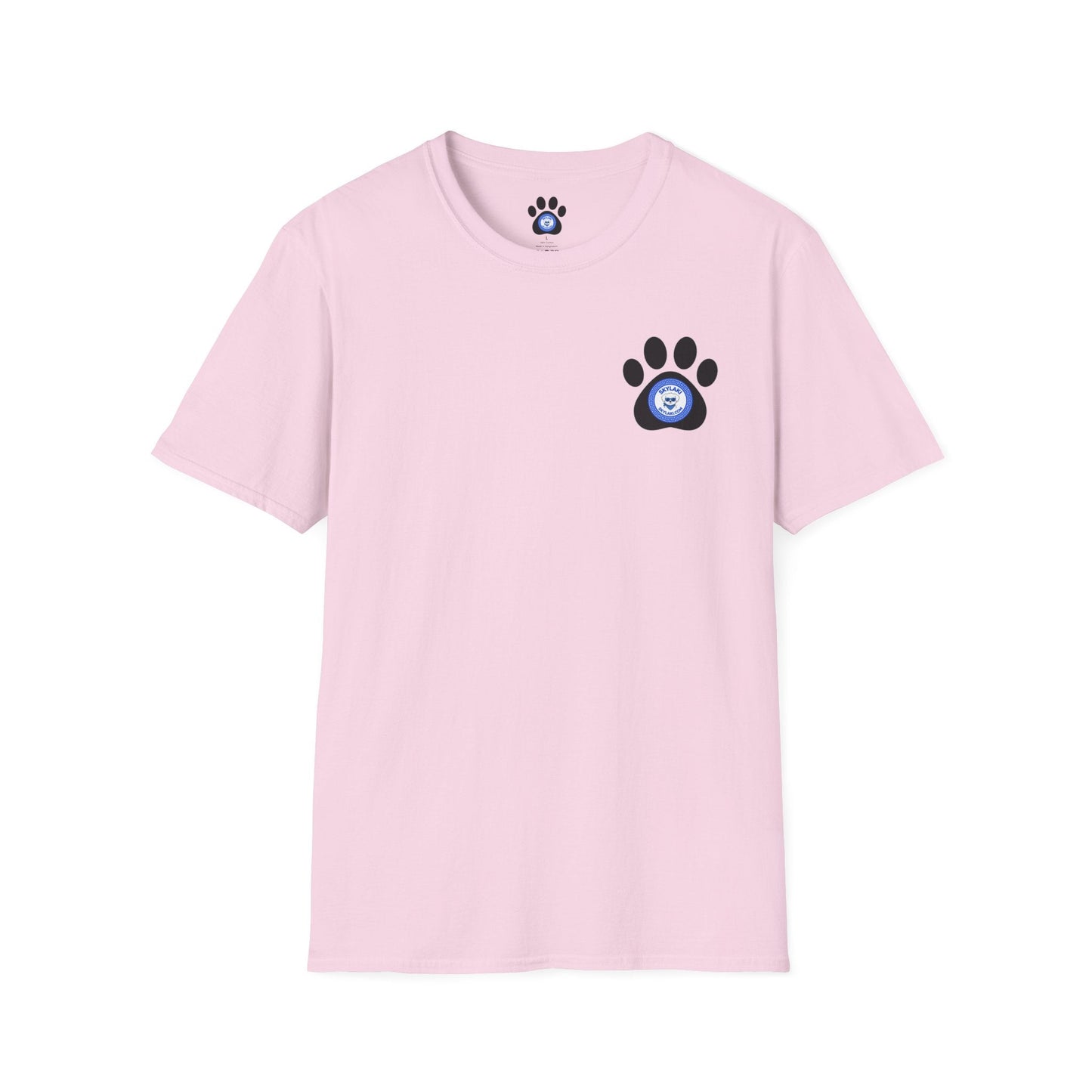 Unisex 100% cotton Will Work for Souvlaki Dog Shirt with paw print emblem for dogs