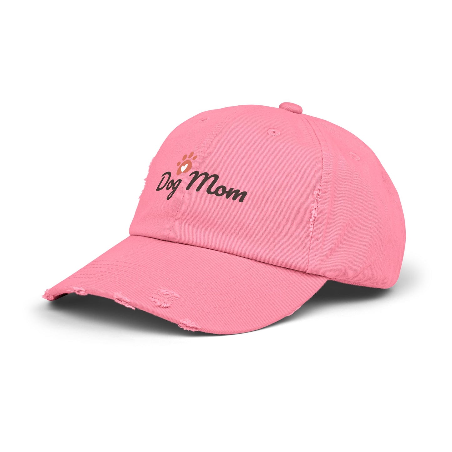 Unisex Distressed Dog Mom Cap