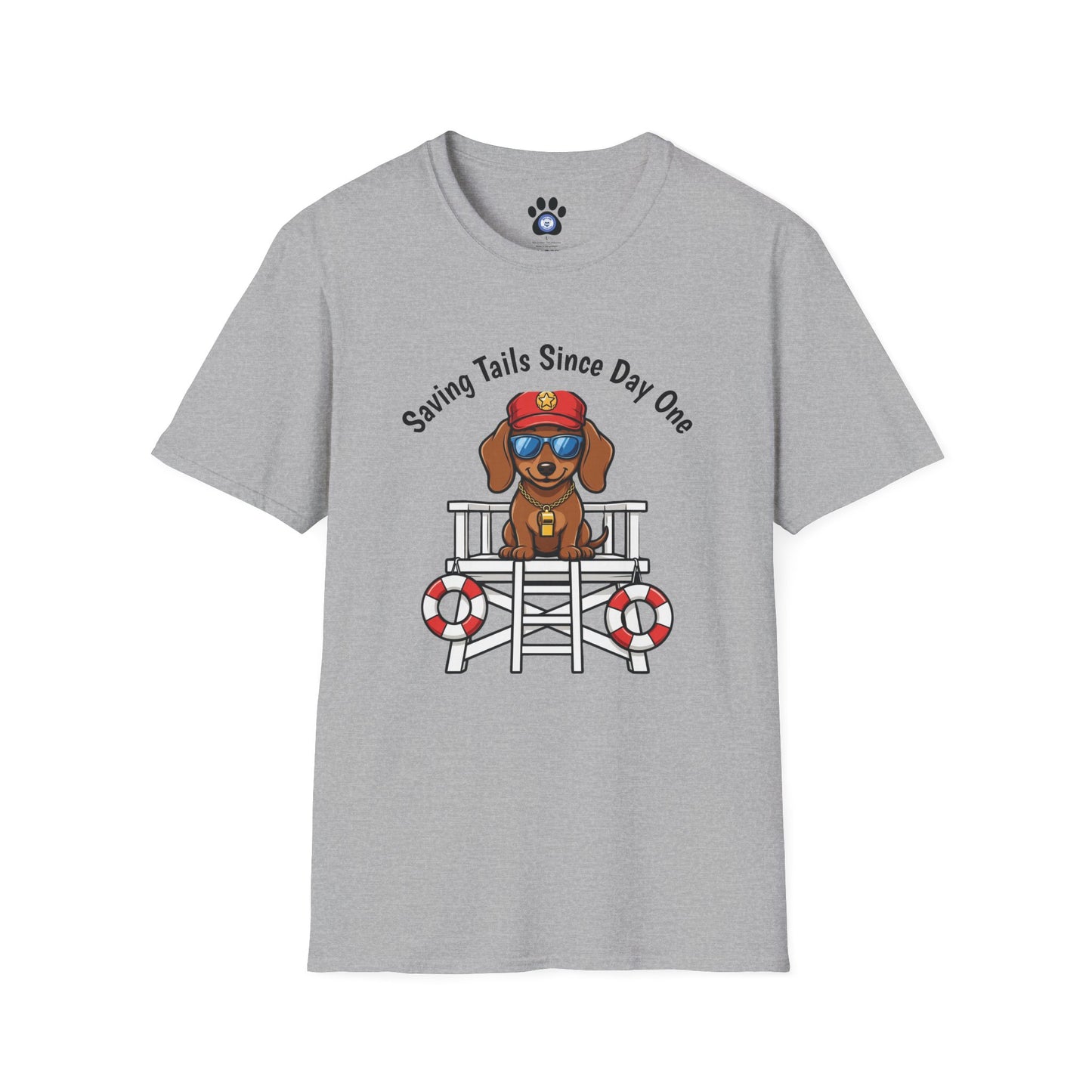 Doxie Lifeguard Tee Unisex – "Saving Tails Since Day One" T-shirt by Skylaki