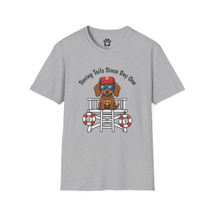 Doxie Lifeguard Tee Unisex – "Saving Tails Since Day One" T-shirt by Skylaki