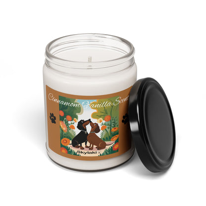 Cinnamon Vanilla Scented Soy Candle, 9oz