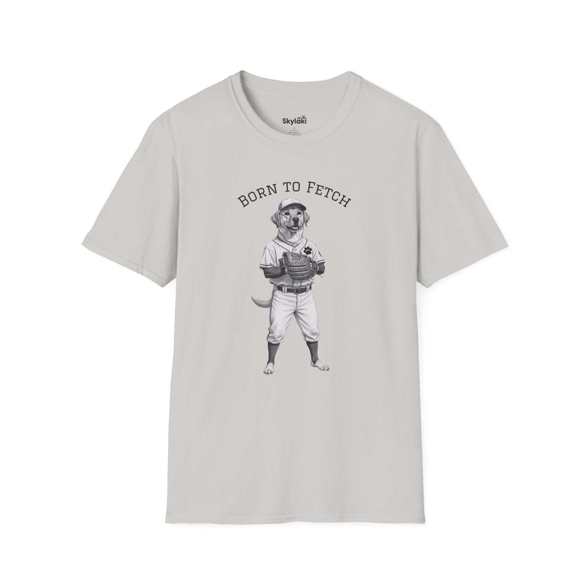 Dog Baseball T-Shirt | Born to Fetch Comfortable, Stylish Dog Tee