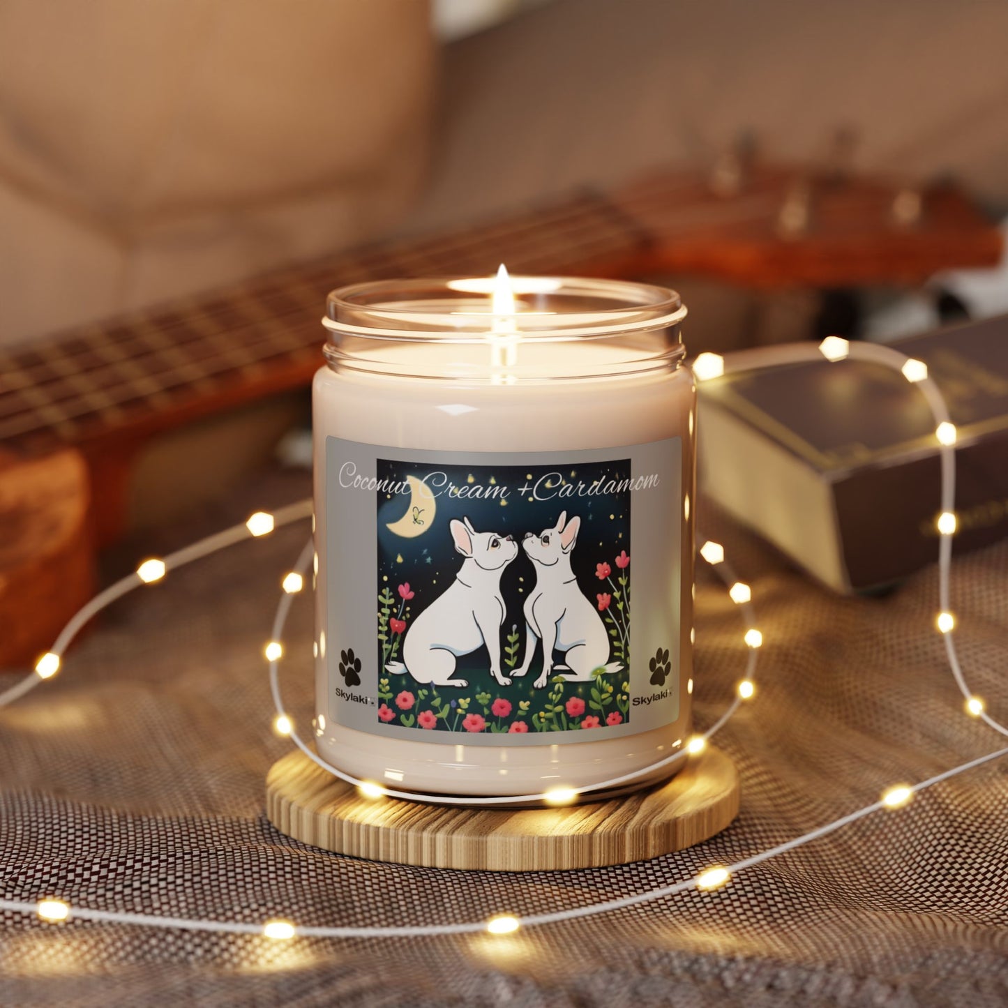 Coconut Cream + Cardamon Scented Soy Candle, 9oz