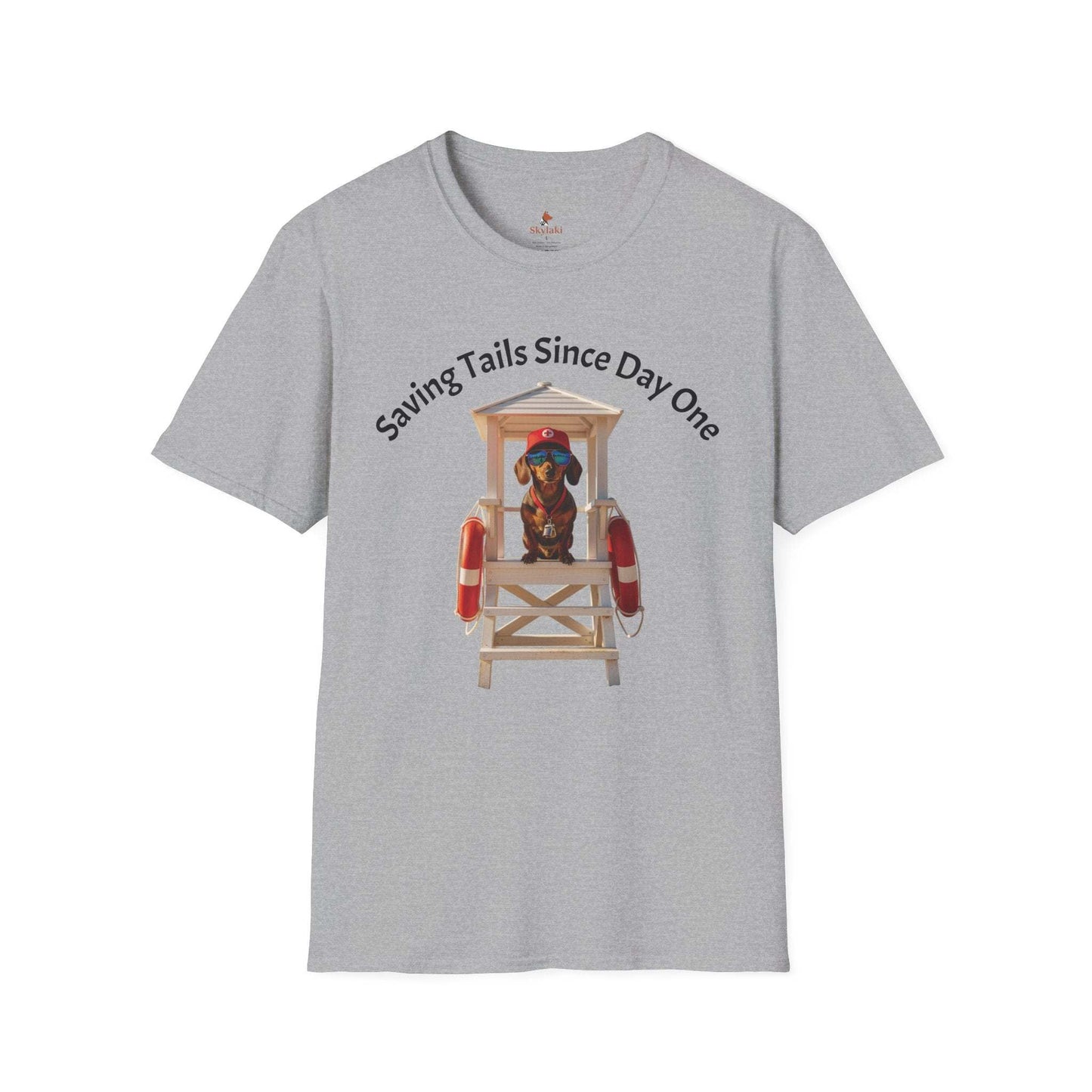 Dog Lifeguard T-Shirt – "Saving Tails Since Day One" Rescue Dog