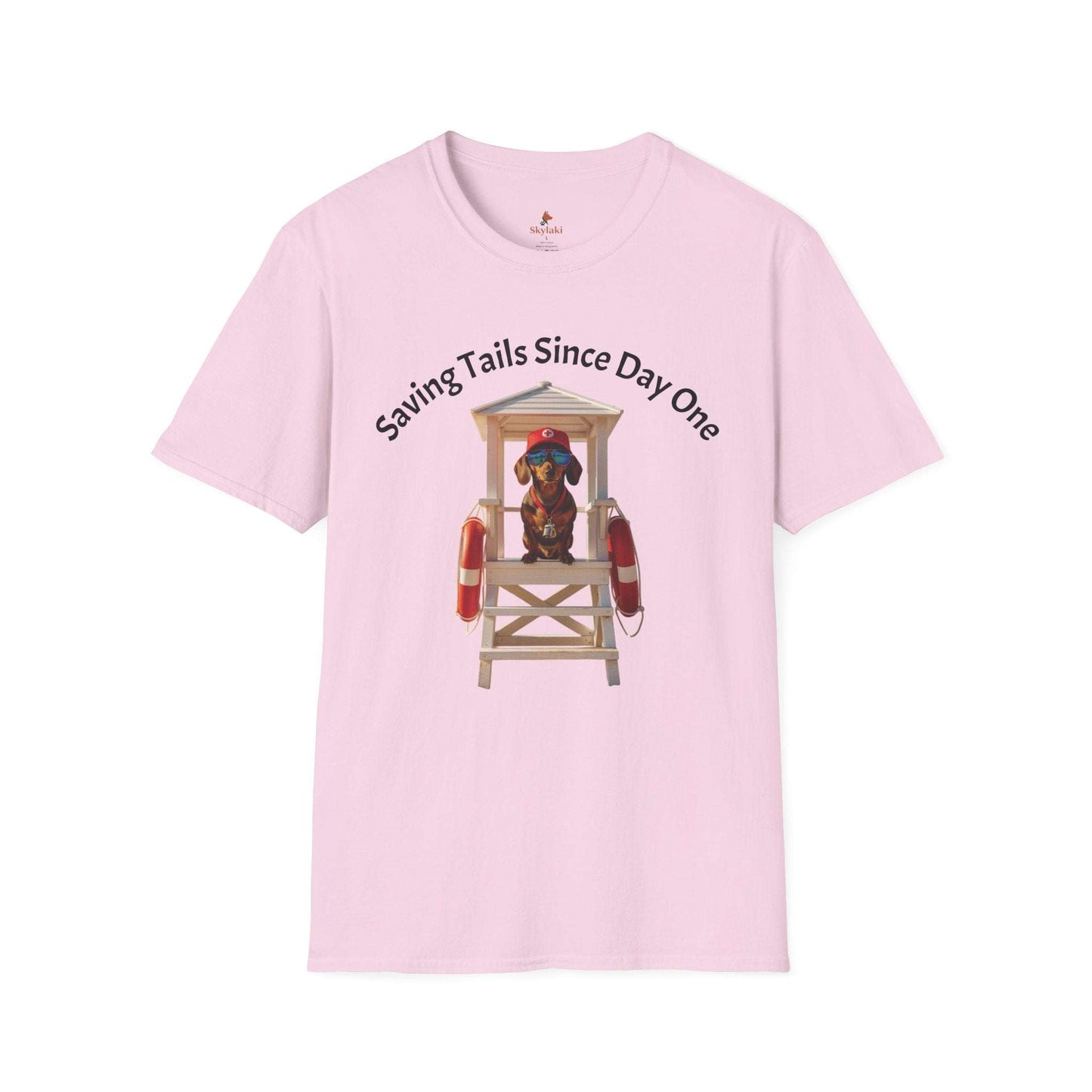 Dog Lifeguard T-Shirt – "Saving Tails Since Day One" Rescue Dog