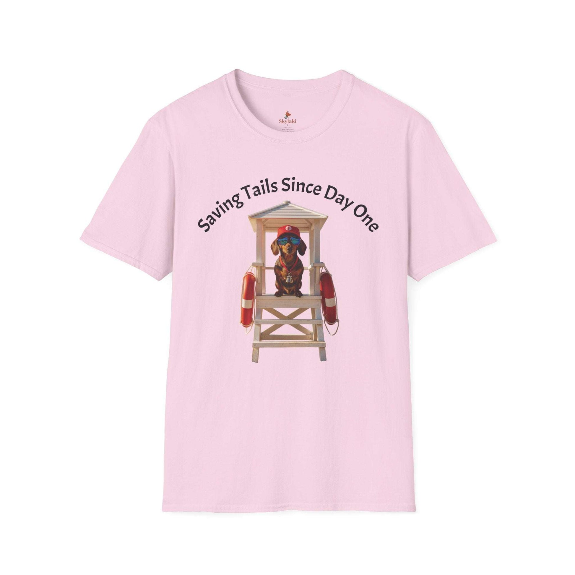 Dog Lifeguard T-Shirt – "Saving Tails Since Day One" Rescue Dog