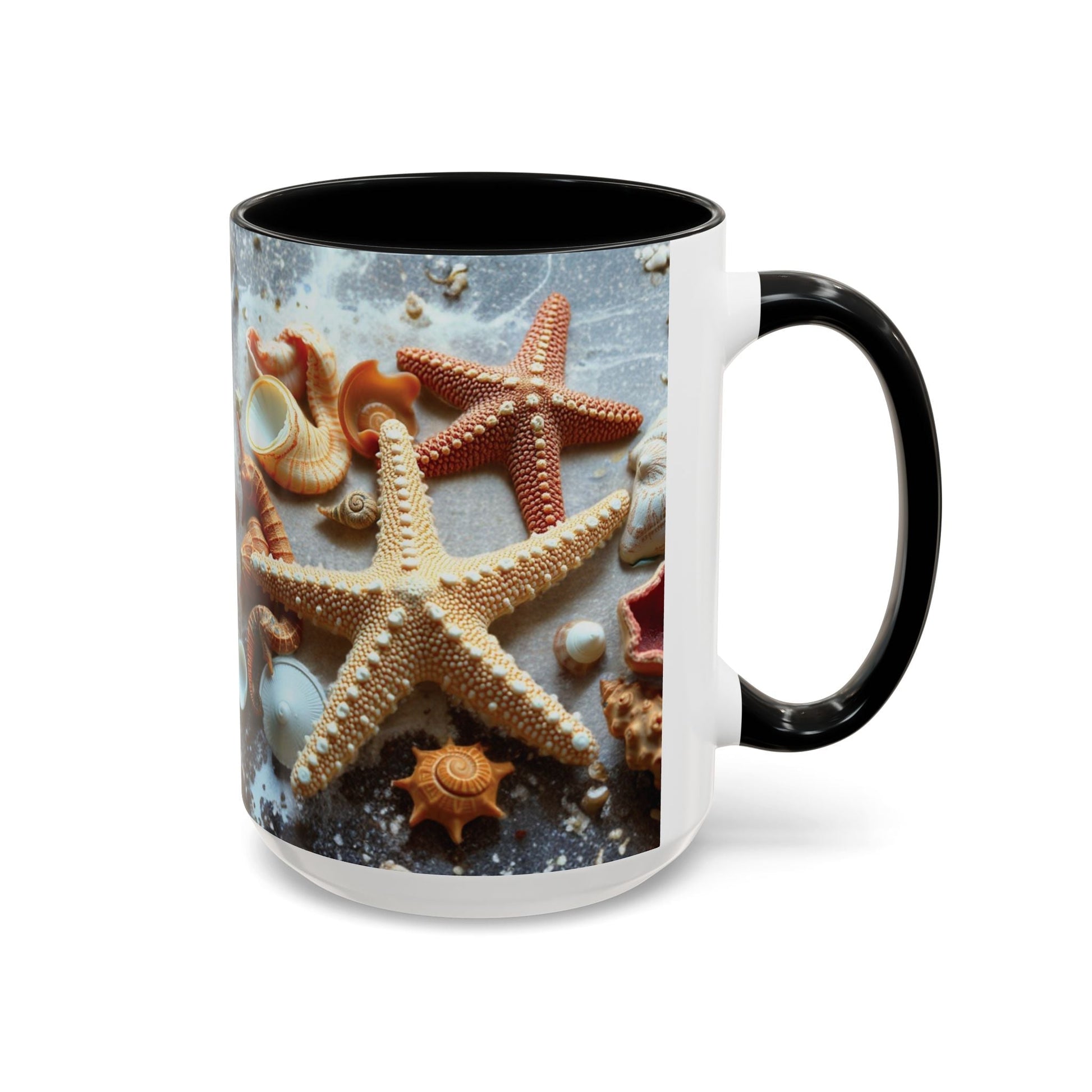 Drinkware: Beach-Themed Accent Coffee Mug with Nautical Design 