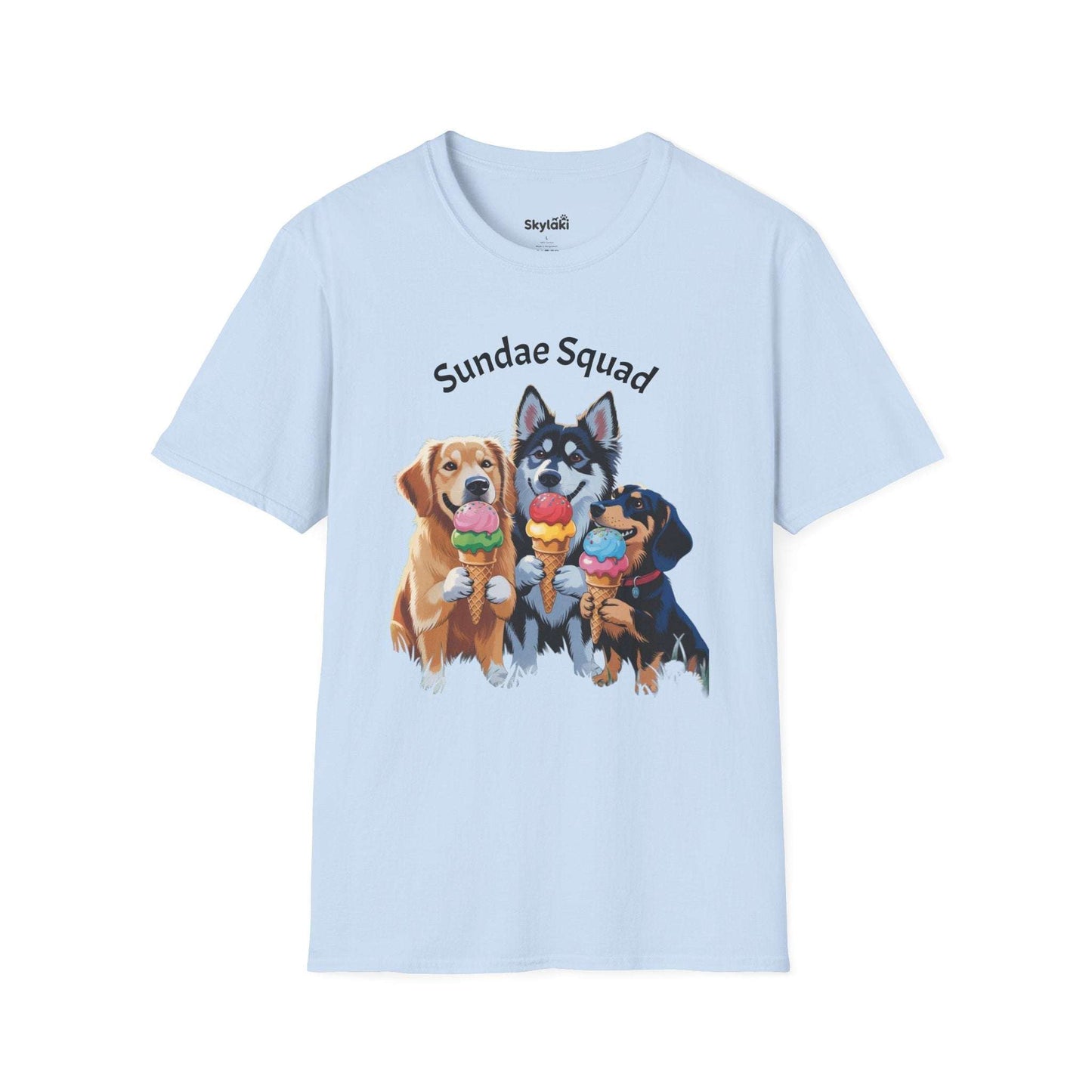 Sundae Squad Dog T-Shirt — Cute Ice Cream Puppies Tee