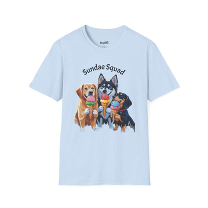 Sundae Squad Dog T-Shirt — Cute Ice Cream Puppies Tee