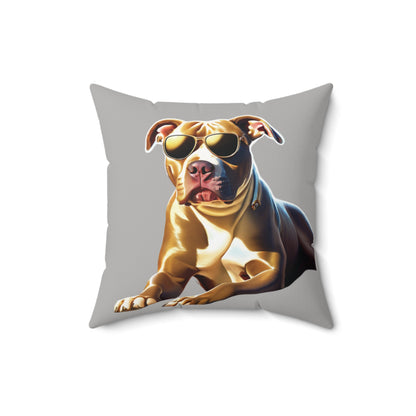 Pit Bull Spun Polyester Square Pillow