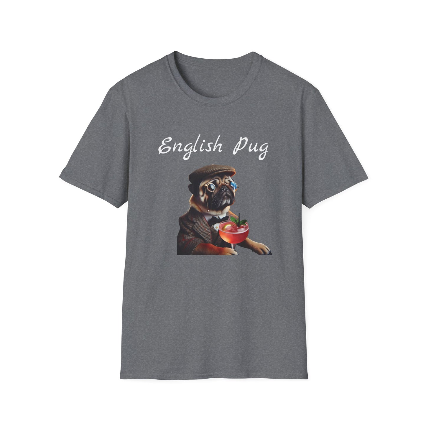 English Pug Unisex Softstyle T-Shirt