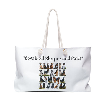 Mixed Breed love Weekender Bag