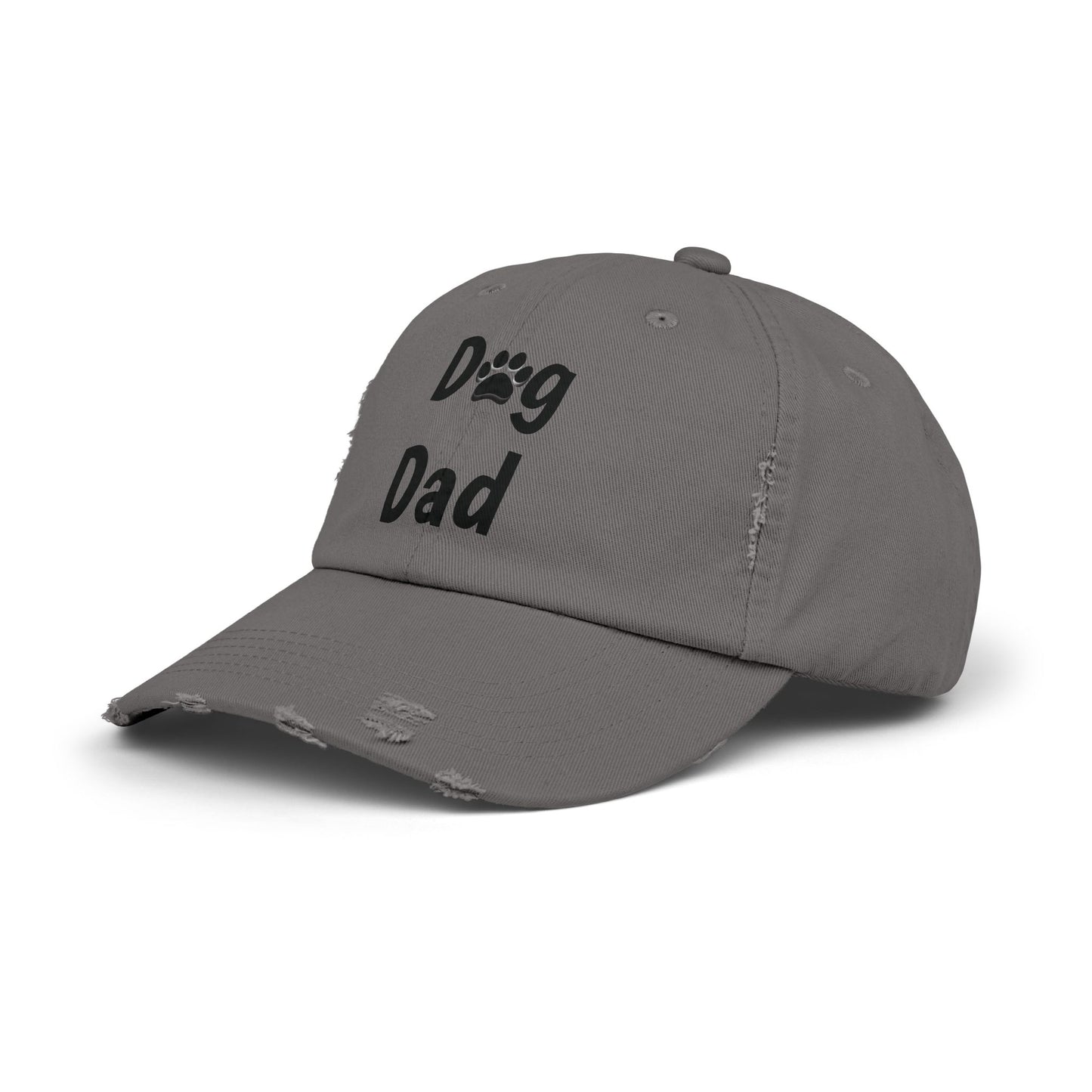 Unisex Distressed Dog Dad Cap