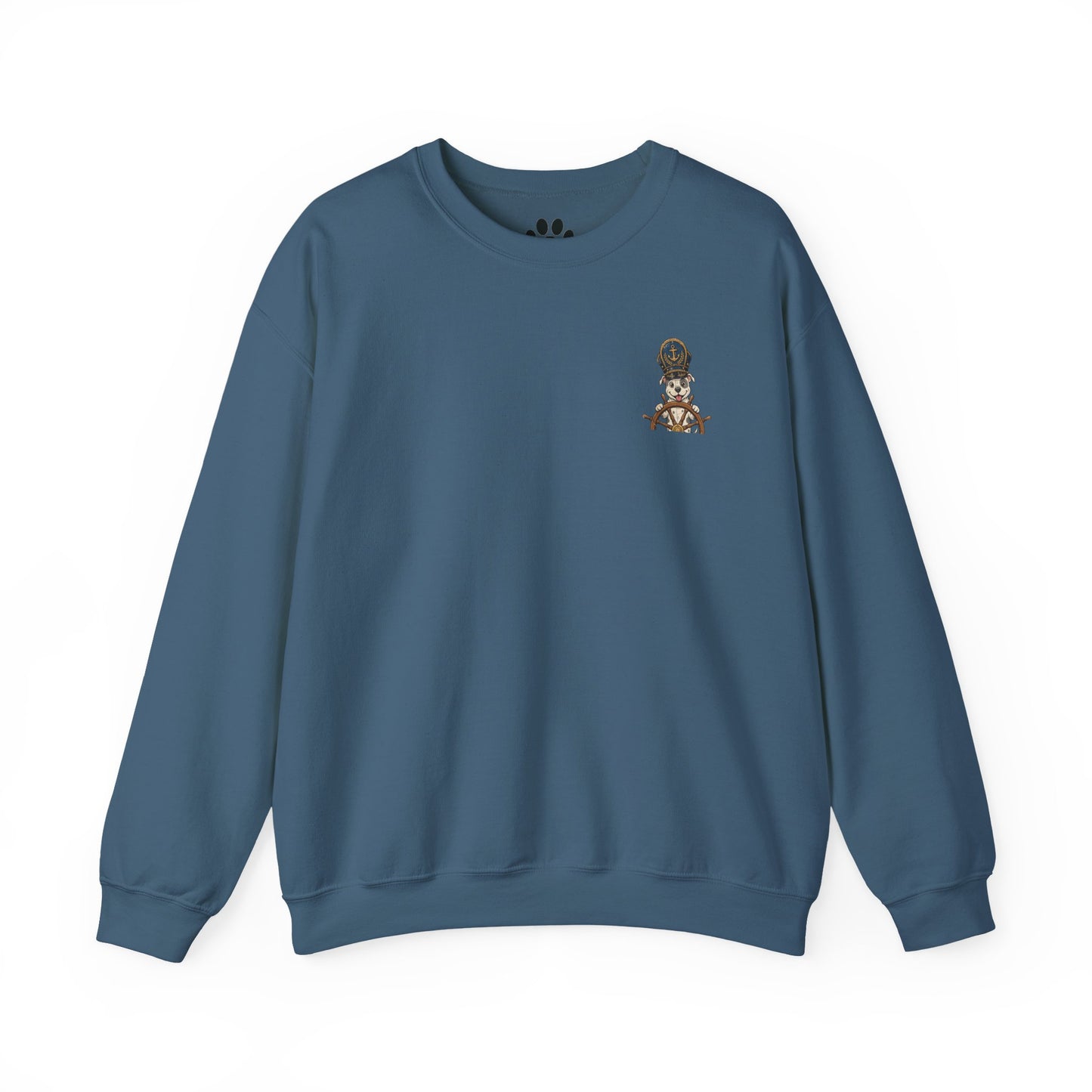 Captain Pitball Sweatshirt Nautical Dog Unisex Skylaki Design