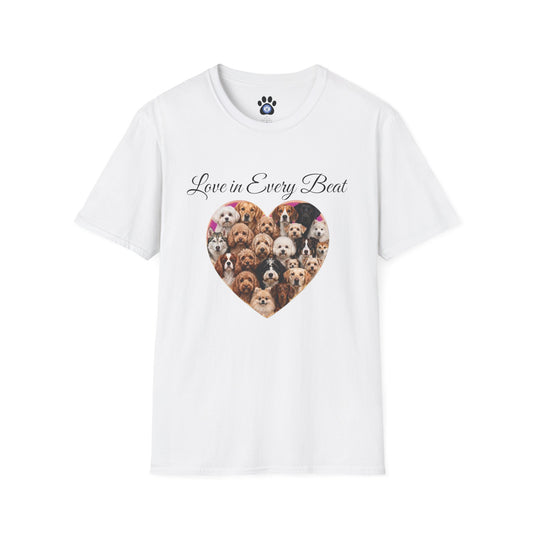 Dog Lover Heart T-Shirt — Unisex T-Shirt by Skylaki